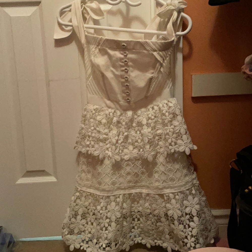 Self portrait white lace dress